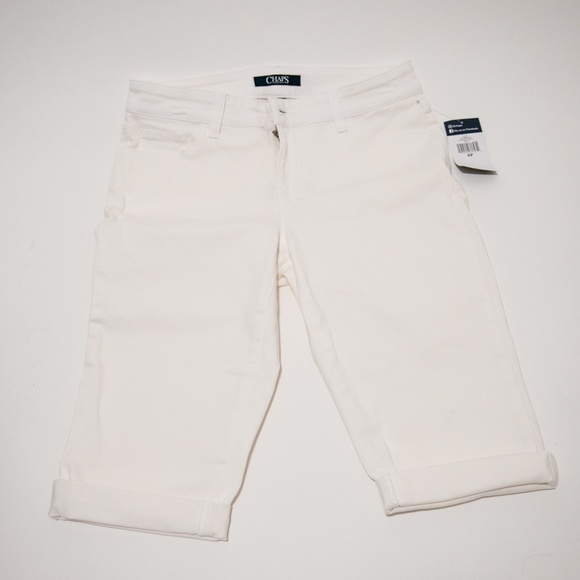 White Bermuda Shorts - Picture 1 of 4